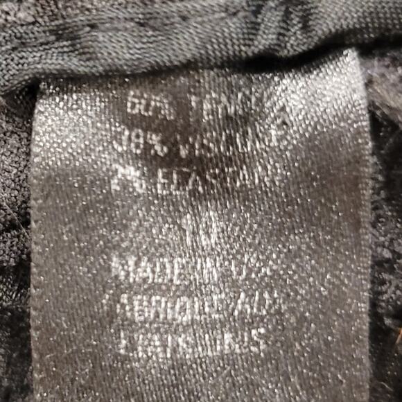 Elie Tahari Straight Cropped Pants GeometricTexture Waffle Weave Size 10 Gray - Picture 9 of 11